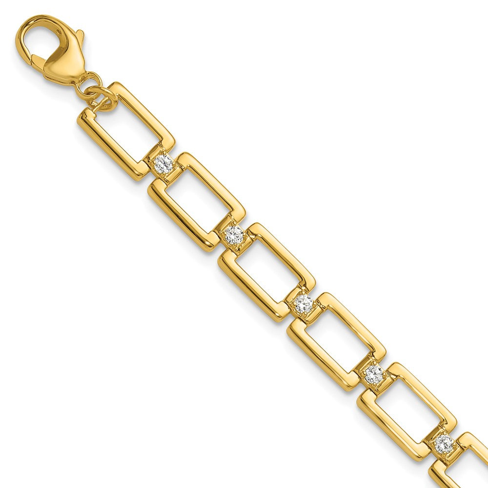 14K Gelbgold True Origin 1/2 Karat Im Labor Gezüchtet Diamant Vs Def 7 Zoll Fantasieglieder Armband