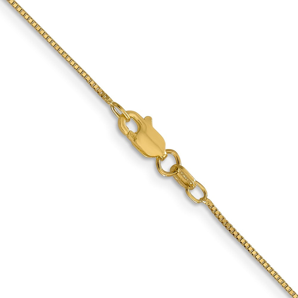 14K Gelbgold.7mm Venezianer mit Karabinerverschluss Halskette