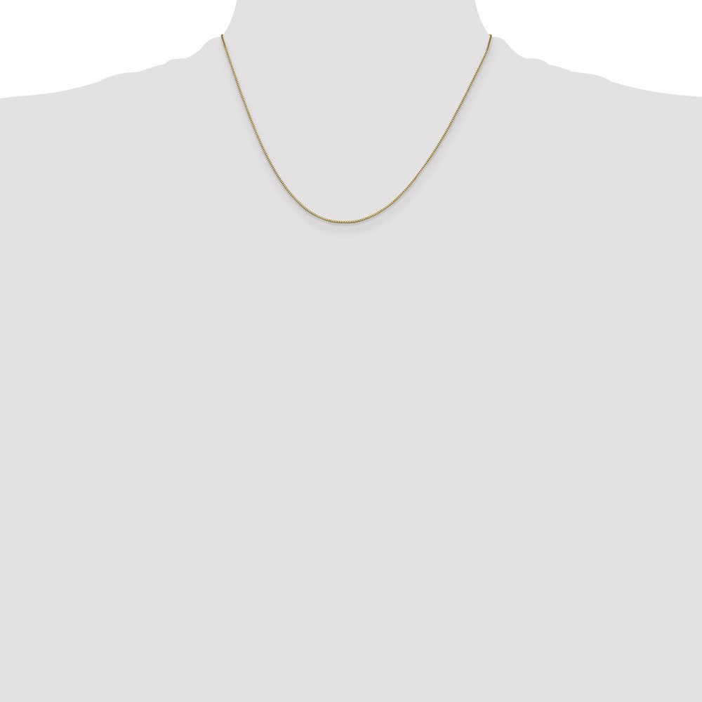 14K Gelbgold.7mm Venezianer mit Karabinerverschluss Halskette