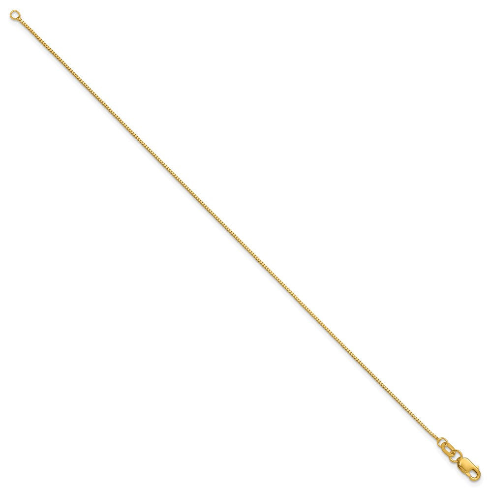 14K Gelbgold.7mm Venezianer mit Karabinerverschluss Gliederarmband