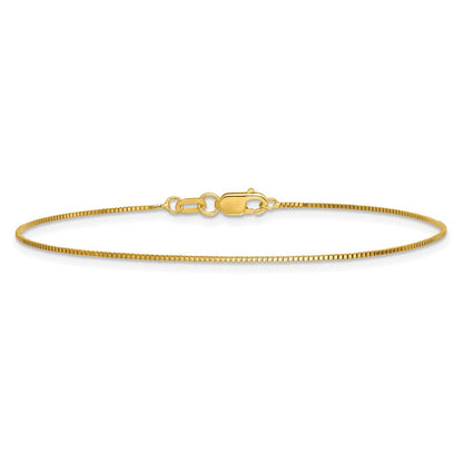 14K Gelbgold.7mm Venezianer mit Karabinerverschluss Gliederarmband