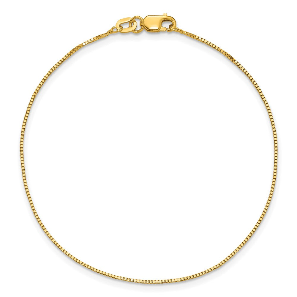 14K Gelbgold.7mm Venezianer mit Karabinerverschluss Gliederarmband
