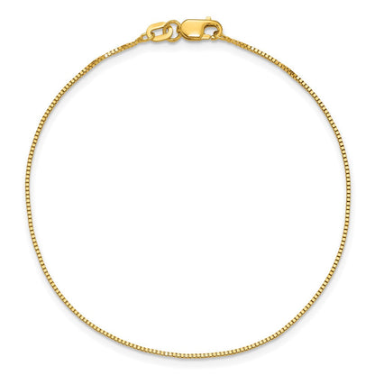 14K Gelbgold.7mm Venezianer mit Karabinerverschluss Gliederarmband