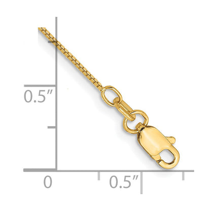 14K Gelbgold.7mm Venezianer mit Karabinerverschluss Gliederarmband