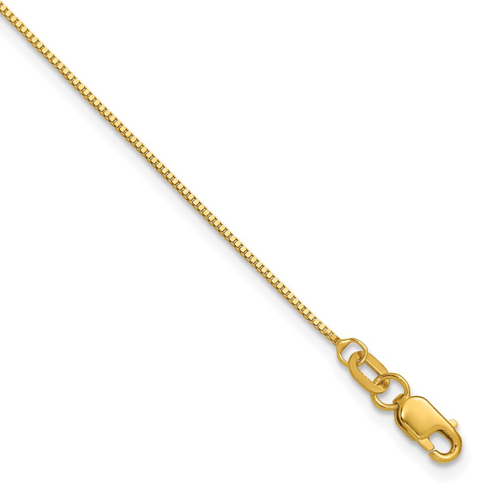 14K Gelbgold.7mm Venezianer mit Karabinerverschluss Gliederarmband