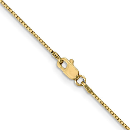 14K Gelbgold.9mm Venezianer mit Karabinerverschluss Halskette