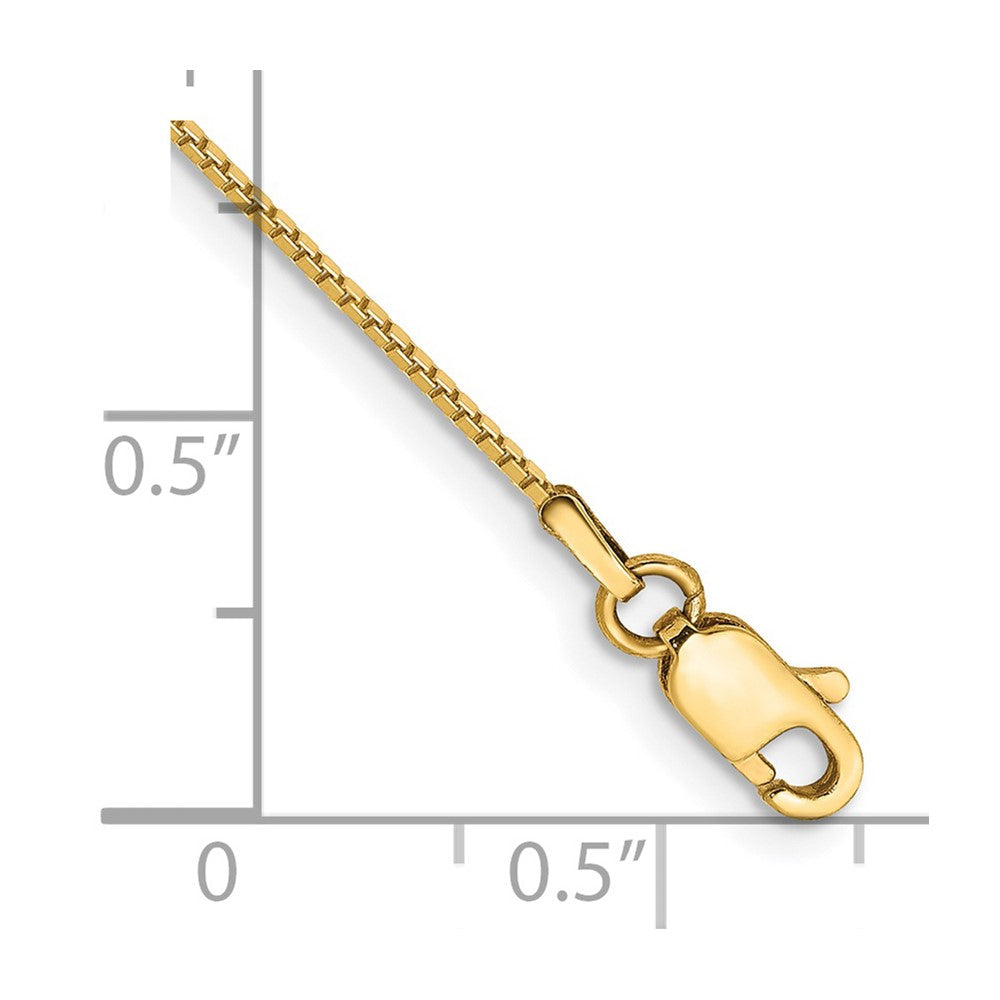 14K Gelbgold.9mm Venezianer mit Karabinerverschluss Kette Fußkettchen