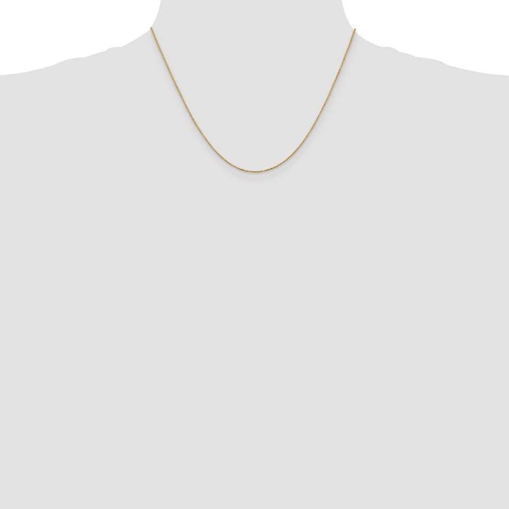 14K Gelbgold.9mm Venezianer mit Federring Verschluss Halskette