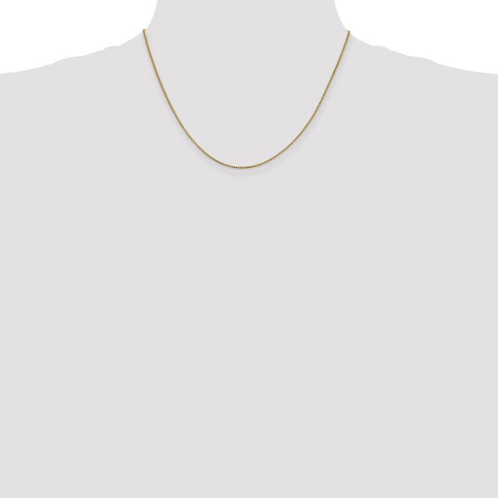 14K Gelbgold.95mm Venezianer mit Karabinerverschluss Halskette