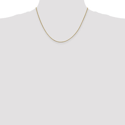 14K Gelbgold.95mm Venezianer mit Karabinerverschluss Halskette