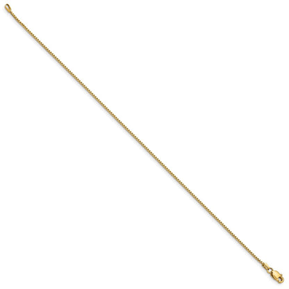 14K Gelbgold.95mm Venezianer mit Karabinerverschluss Gliederarmband