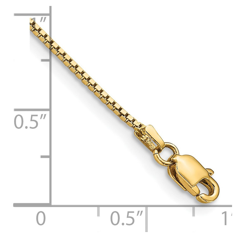 14K Gelbgold.95mm Venezianer mit Karabinerverschluss Gliederarmband