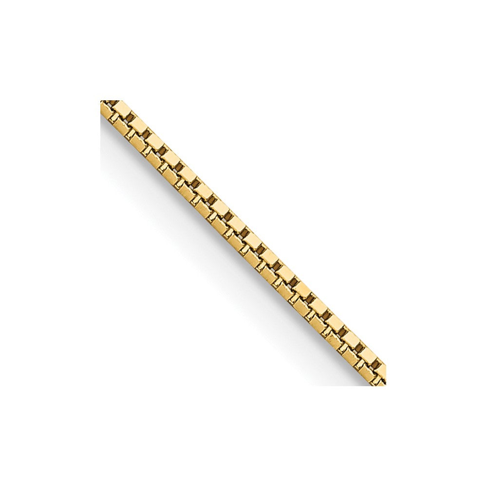 14K Gelbgold.95mm Venezianer mit Karabinerverschluss Halskette