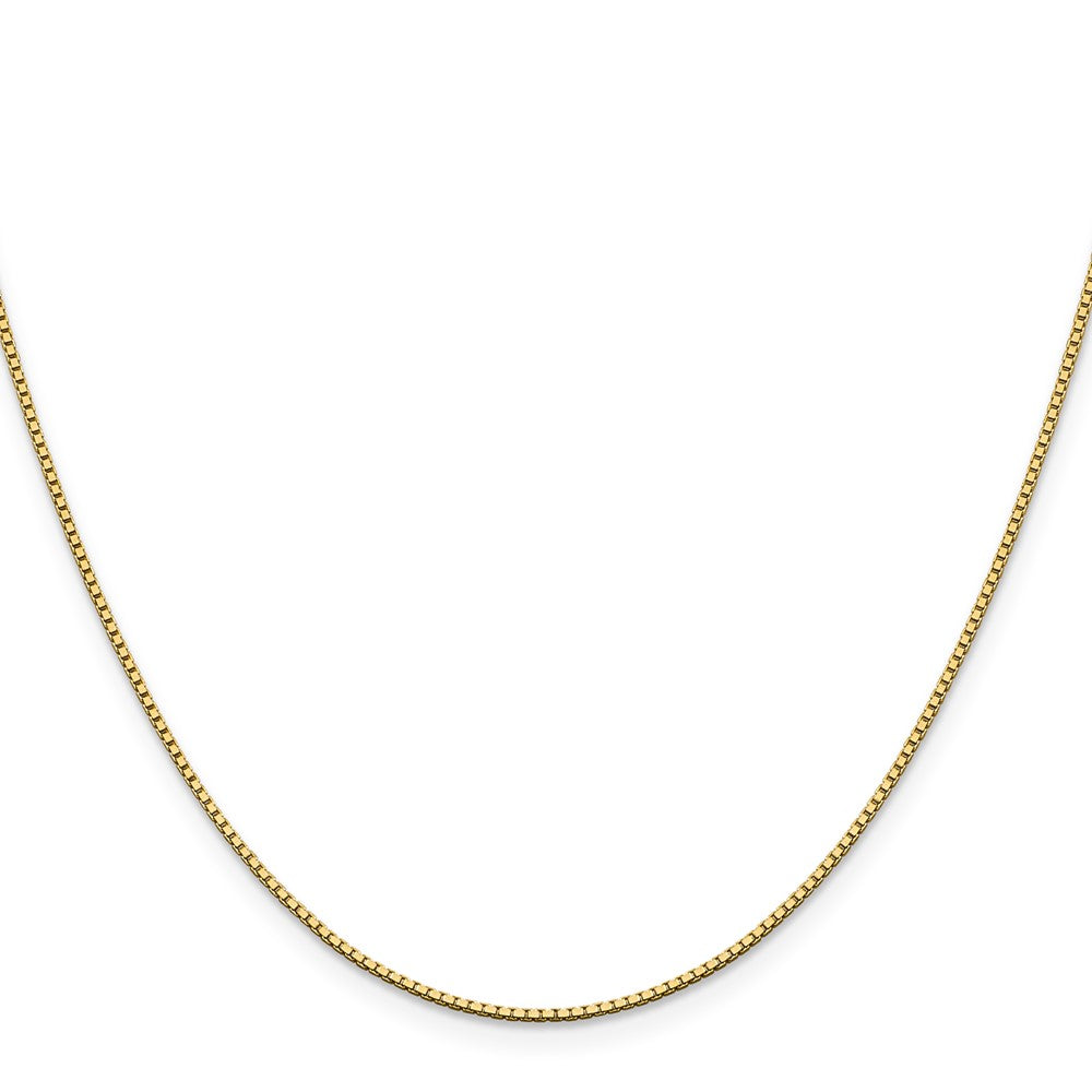 14K Gelbgold 1.05mm Venezianer mit Karabinerverschluss Halskette