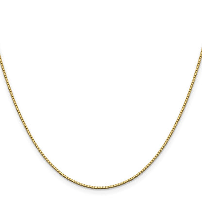 14K Gelbgold 1.05mm Venezianer mit Karabinerverschluss Halskette