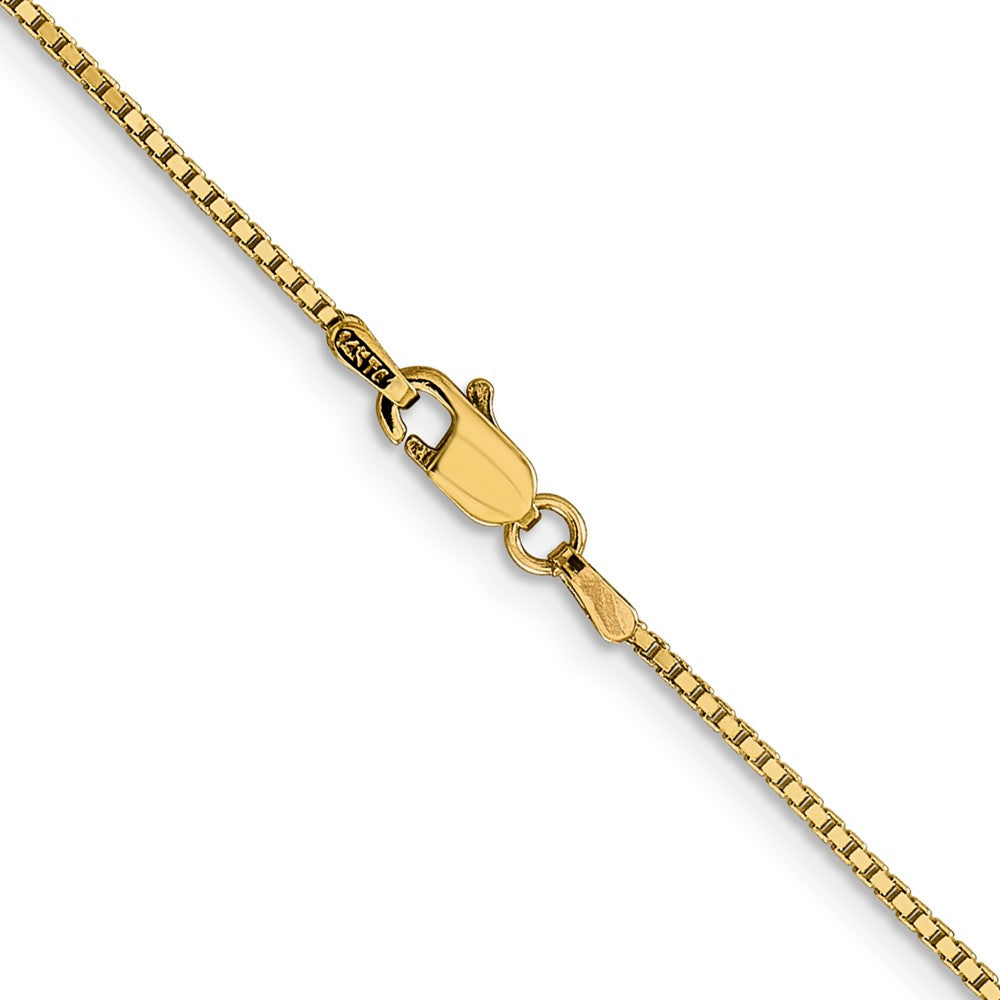 14K Gelbgold 1.05mm Venezianer mit Karabinerverschluss Halskette