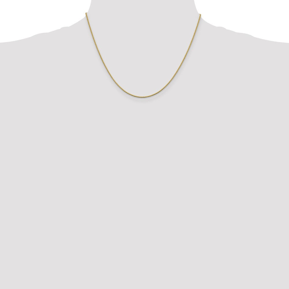 14K Gelbgold 1.05mm Venezianer mit Karabinerverschluss Halskette