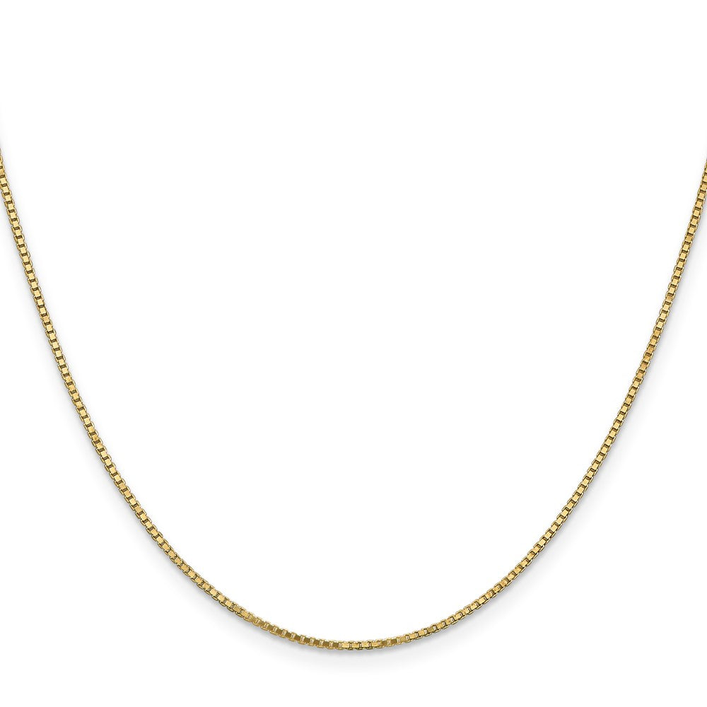 14K Gelbgold 1.1mm Venezianer mit Karabinerverschluss Halskette