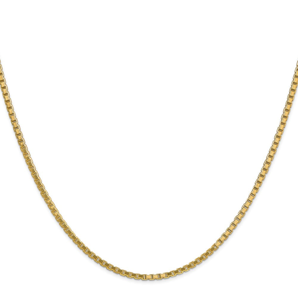 14K Gelbgold 1.9mm Venezianer mit Karabinerverschluss Halskette