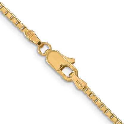 14K Gelbgold 1.9mm Venezianer mit Karabinerverschluss Halskette