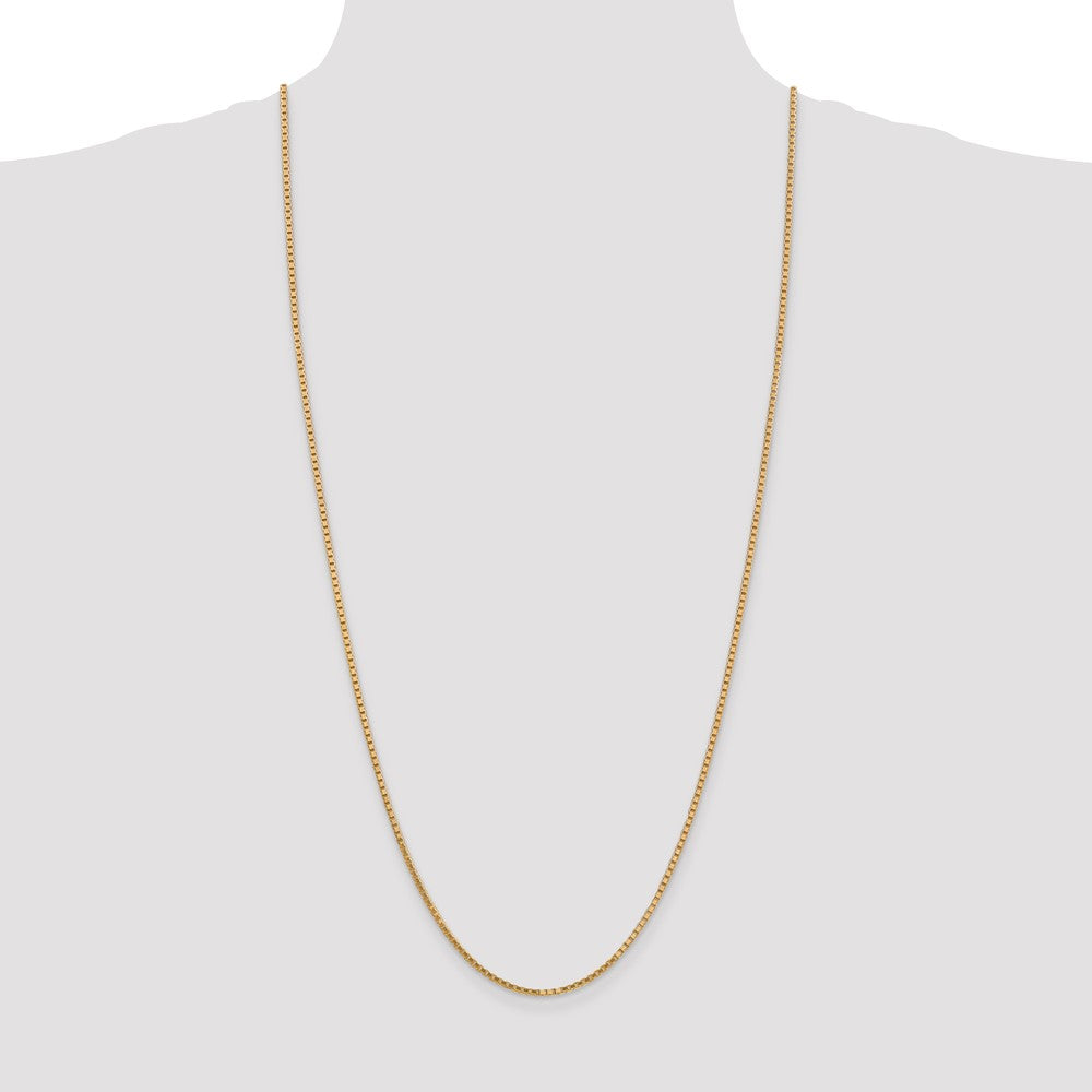 14K Gelbgold 1.9mm Venezianer mit Karabinerverschluss Halskette