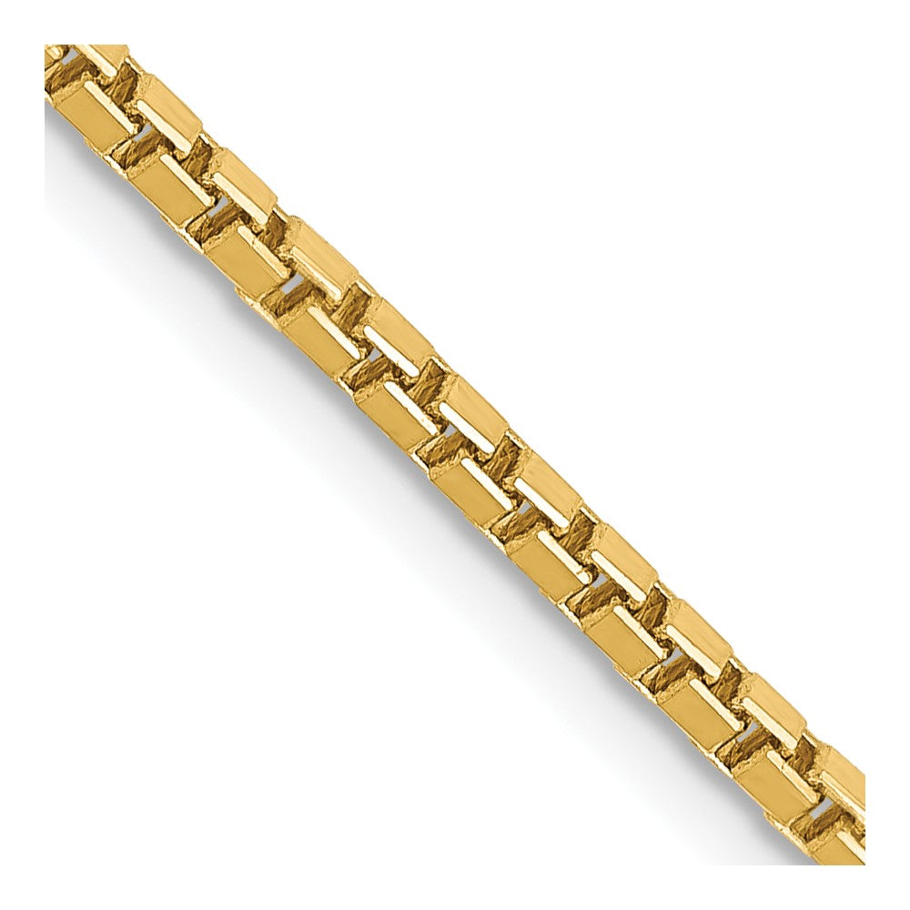 14K Gelbgold 1.9mm Venezianer mit Karabinerverschluss Halskette