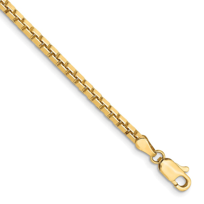 14K Gelbgold 2.5mm Venezianer Gliederarmband