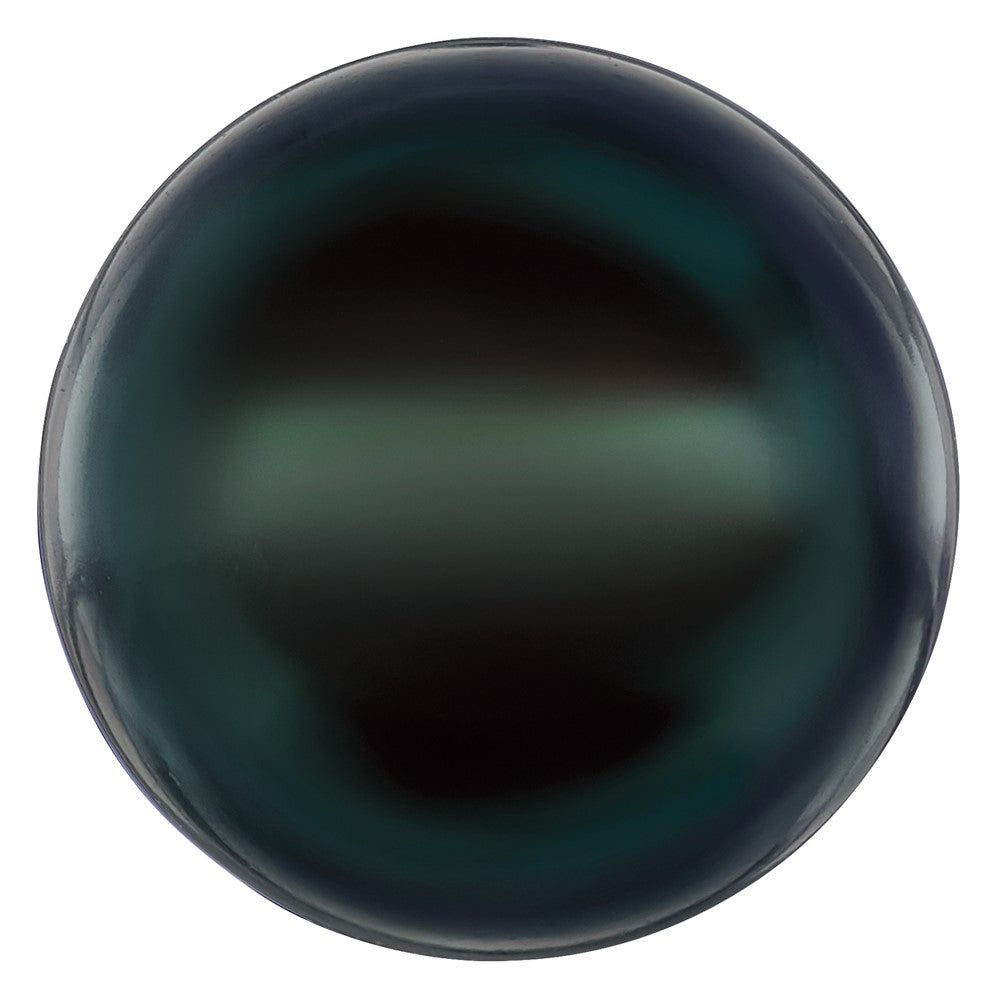 Edelstein Schwarz Süßwasser Zuchtperle 4mm Halb Drilled Rund