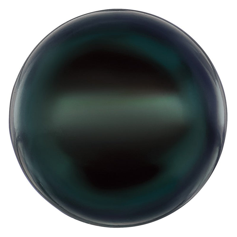 Edelstein Schwarz Süßwasser Zuchtperle 4mm Halb Drilled Rund