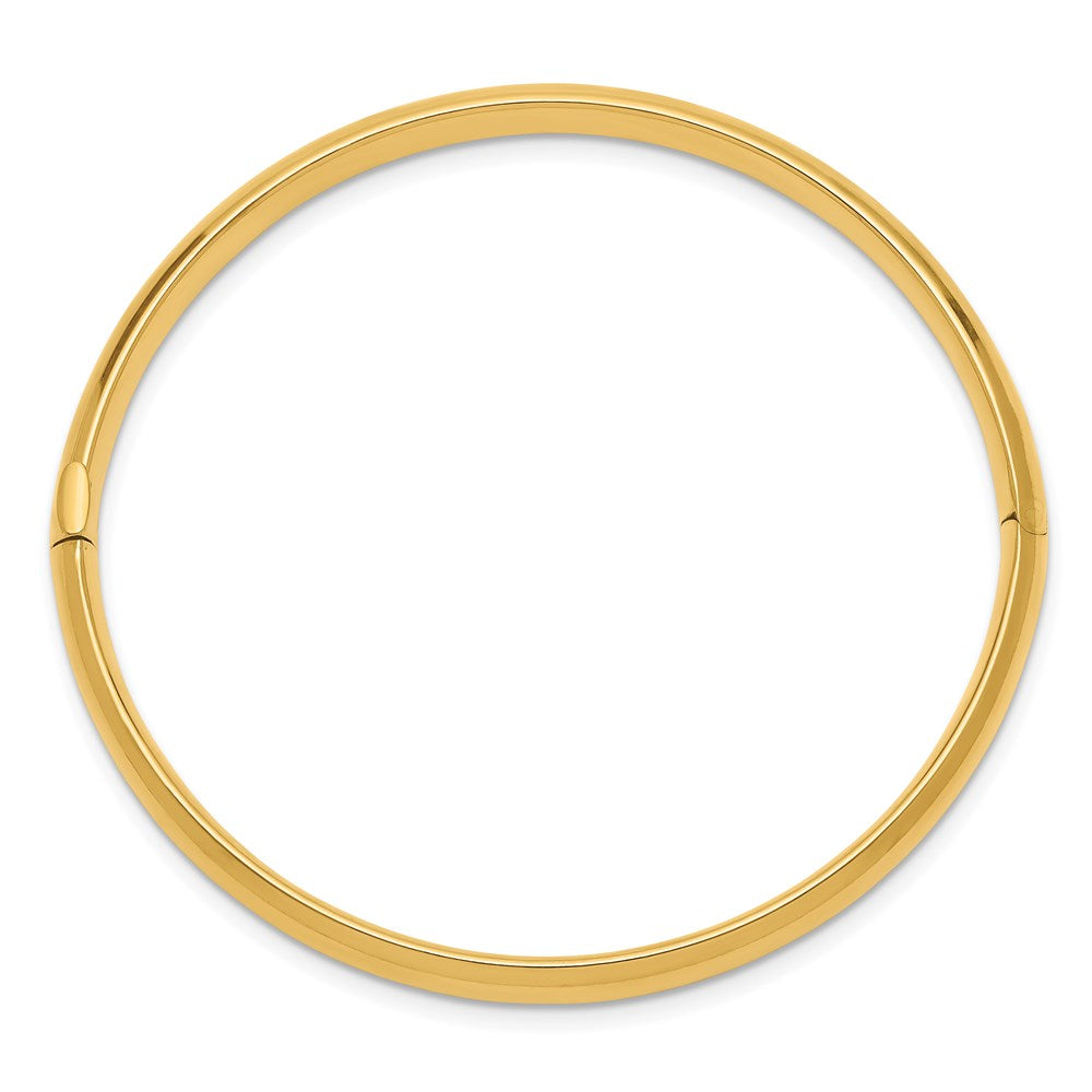 14K Gelbgold 3/16 Poliert Klappbar Baby Armreif