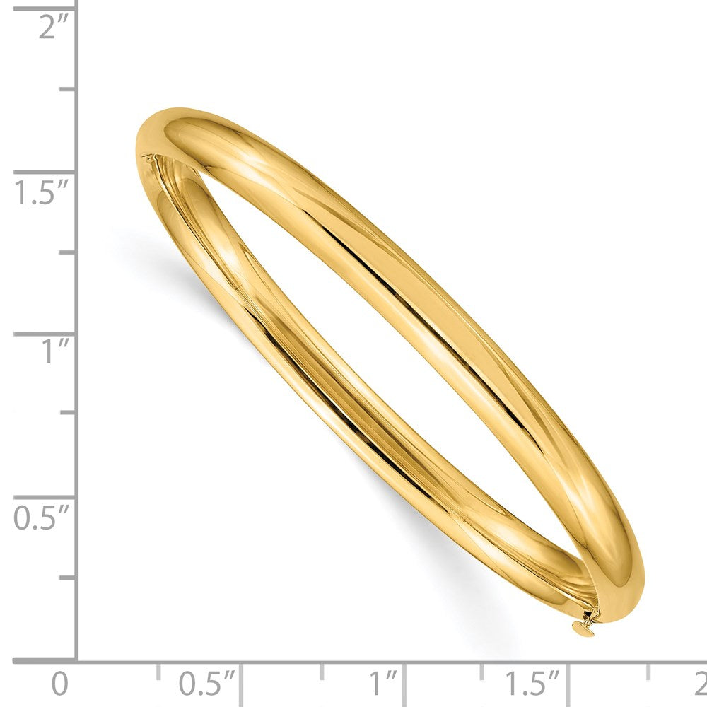 14K Gelbgold 3/16 Poliert Klappbar Baby Armreif