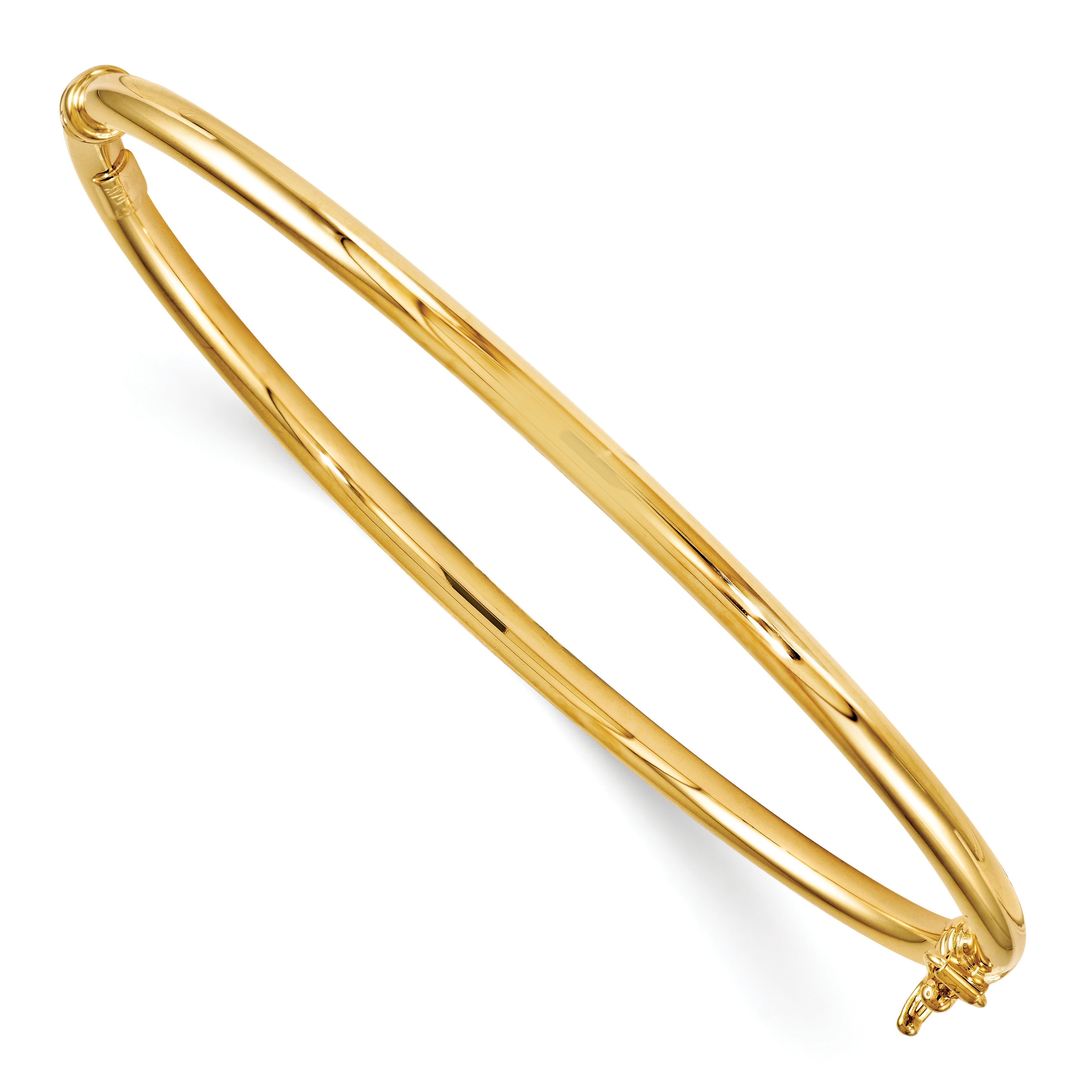 14K Gelbgold Poliert Klappbar Armreif