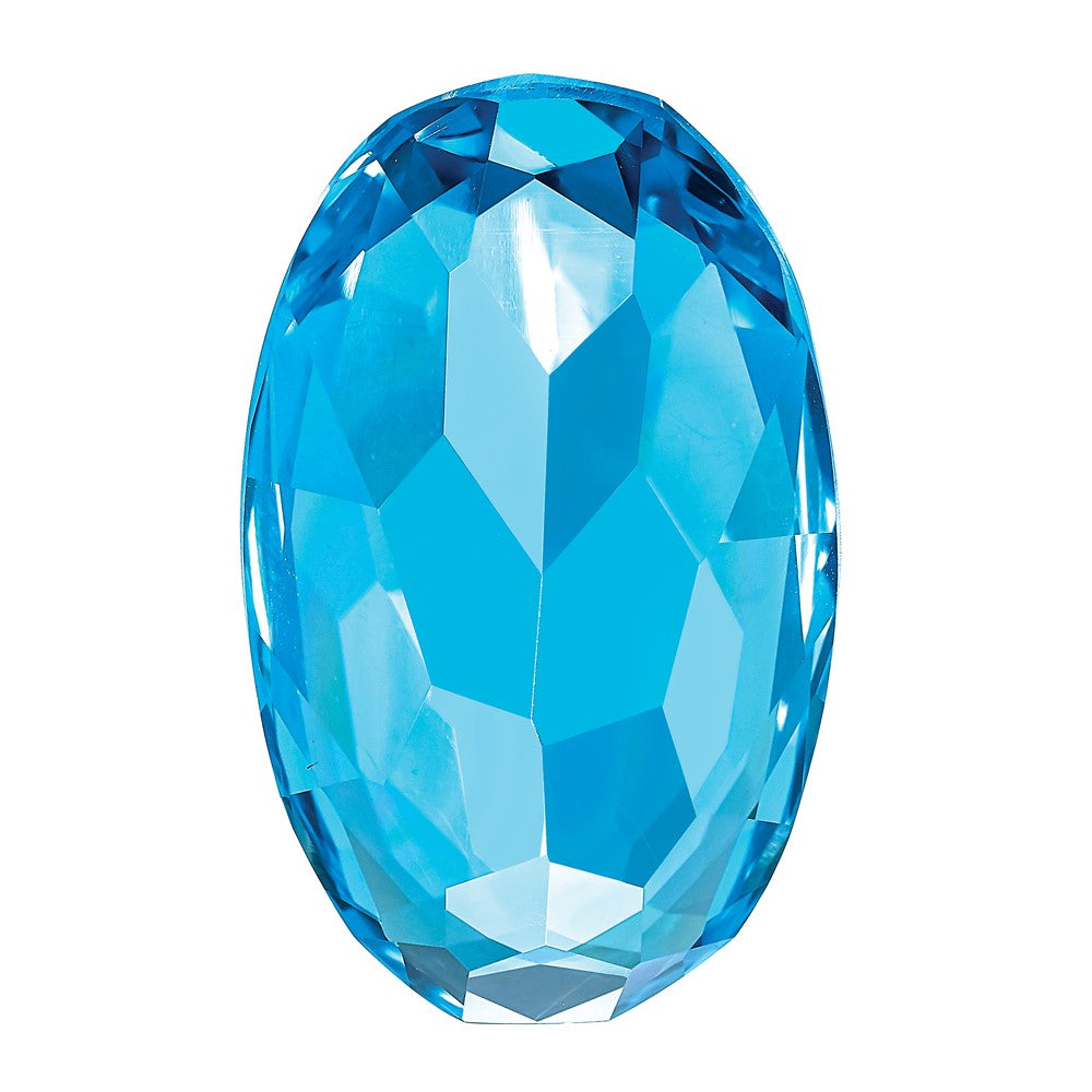 Edelstein Schweizer Blautopas Aa Qualität 20x10mm Oval