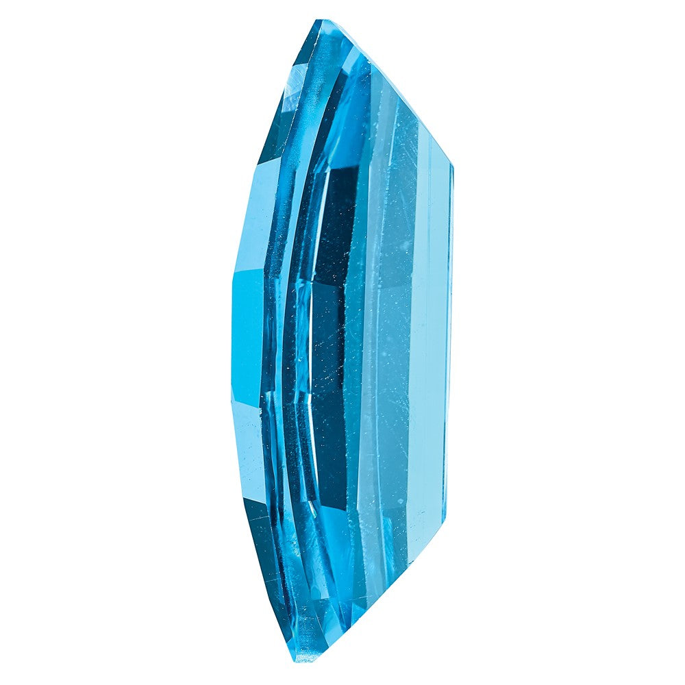 Edelstein Schweizer Blautopas Aa Qualität 20x10mm Barrel