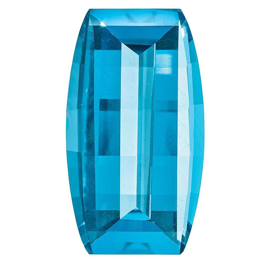 Edelstein Schweizer Blautopas Aa Qualität 20x10mm Barrel