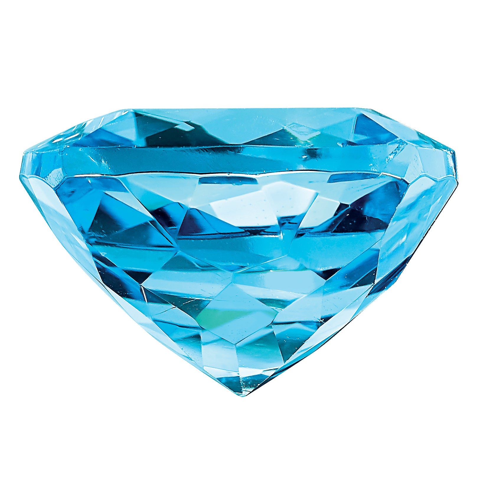 Edelstein Schweizer Blautopas Aa Qualität 12mm Antik Kissen
