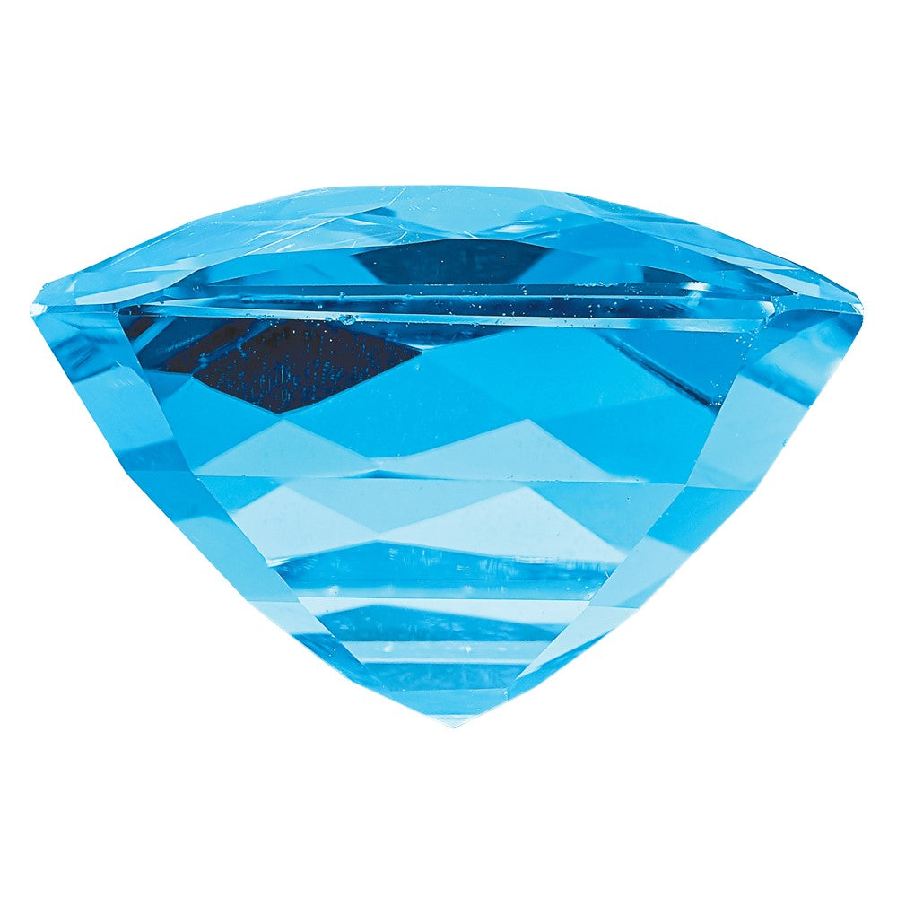 Edelstein Schweizer Blautopas Aa Qualität 14x10mm Smaragd Schachbrett Schliff