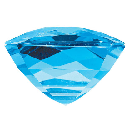 Edelstein Schweizer Blautopas Aa Qualität 16x12mm Smaragd Schachbrett Schliff