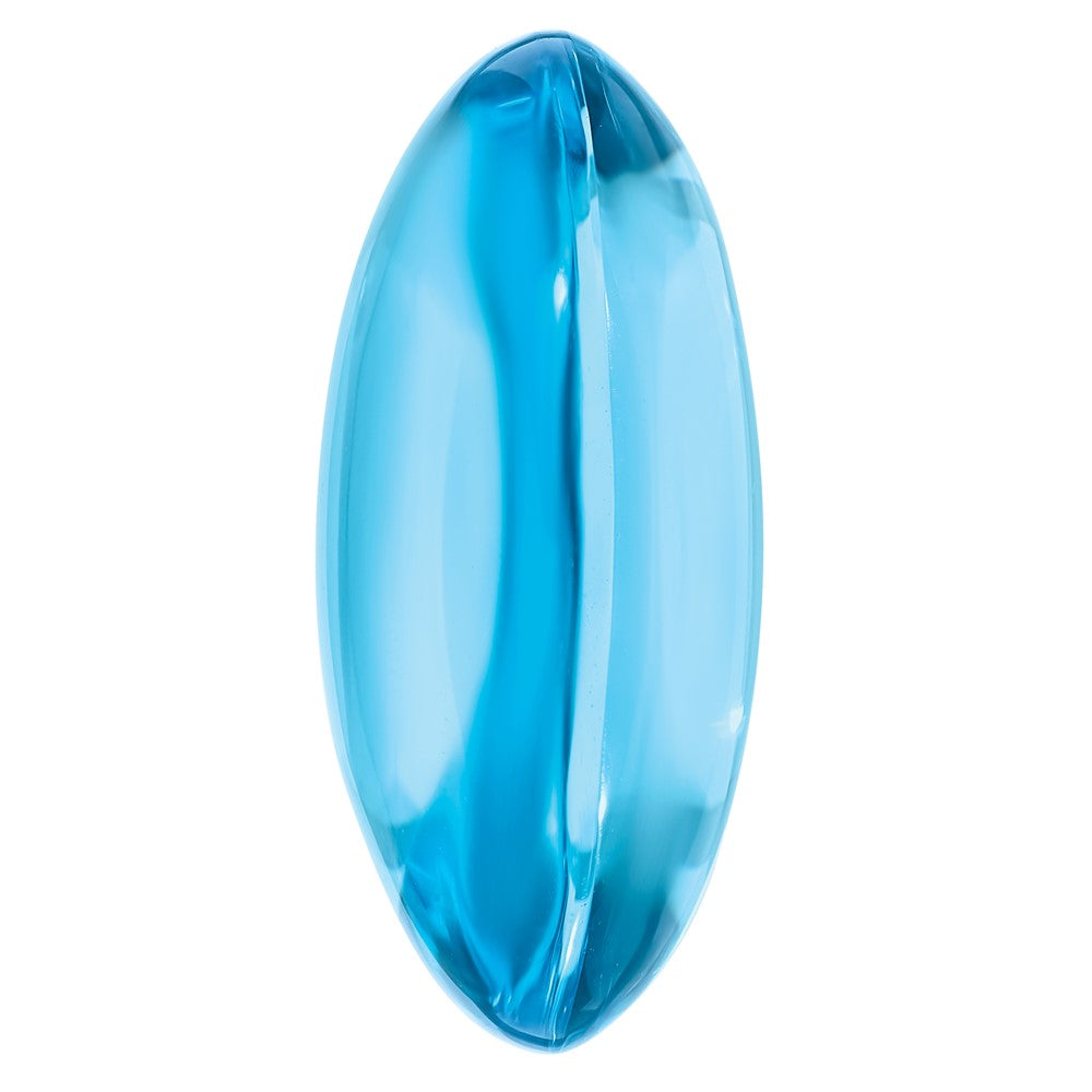 Edelstein Schweizer Blautopas Aa Qualität 16x12mm Oval Doppelt Cabochon
