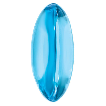 Edelstein Schweizer Blautopas Aa Qualität 16x12mm Oval Doppelt Cabochon