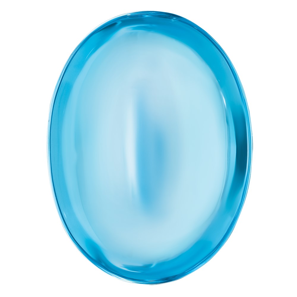 Edelstein Schweizer Blautopas Aa Qualität 16x12mm Oval Doppelt Cabochon