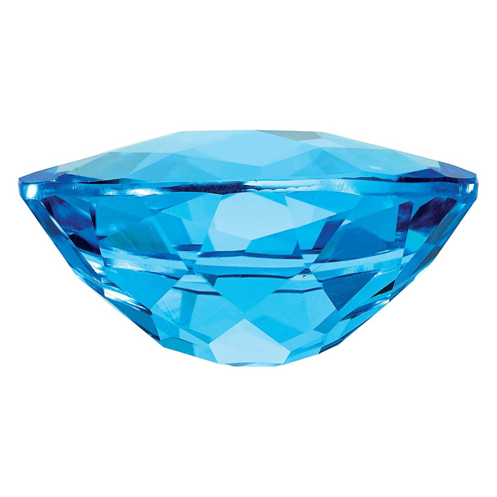 Edelstein Schweizer Blautopas Aa Qualität 14x10mm Oval Schachbrett