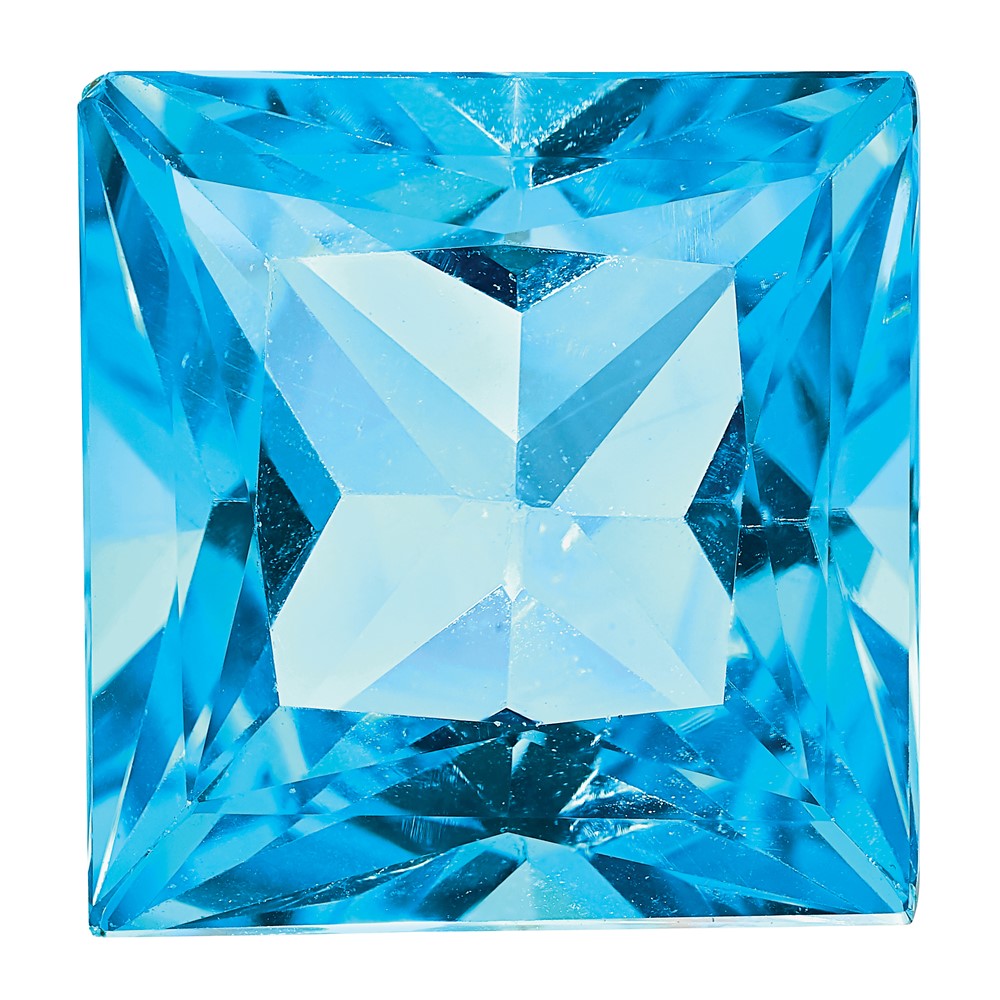 Edelstein Schweizer Blautopas Aa Qualität 5mm Princess