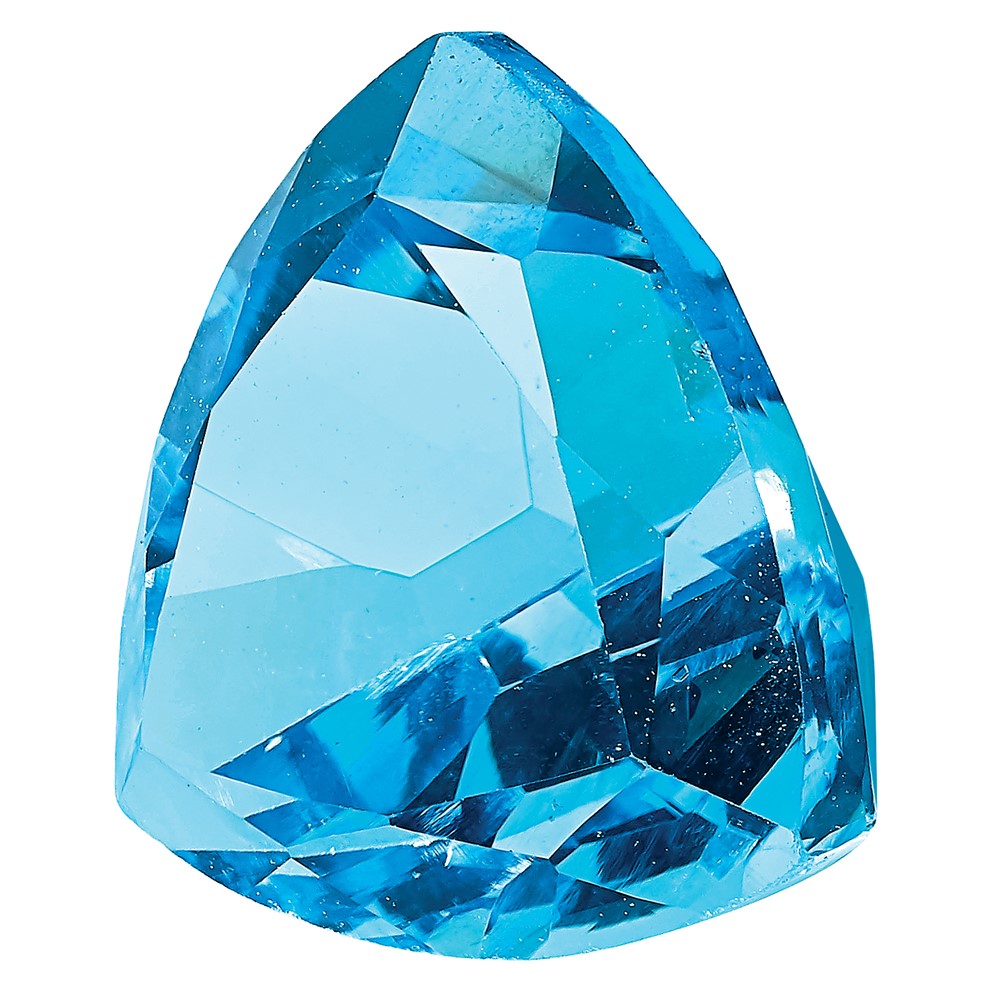 Edelstein Schweizer Blautopas Aa Qualität 5mm Trillant
