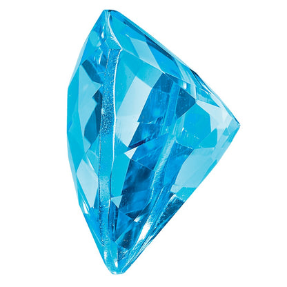 Edelstein Schweizer Blautopas Aa Qualität 12mm Trillant Schachbrett