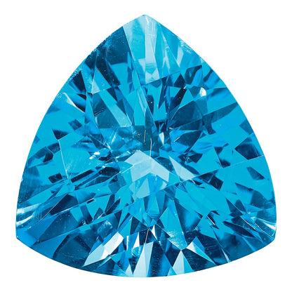 Edelstein Schweizer Blautopas Aa Qualität 12mm Trillant Schachbrett