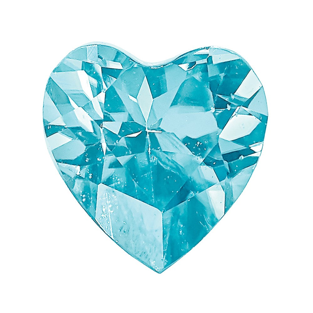 Edelstein Blau Zircon Aa Qualität 4mm Herz