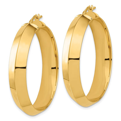 Bronze/yellow Bronze Poliert Rund Creolen