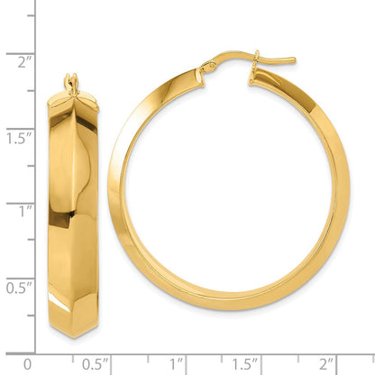 Bronze/yellow Bronze Poliert Rund Creolen
