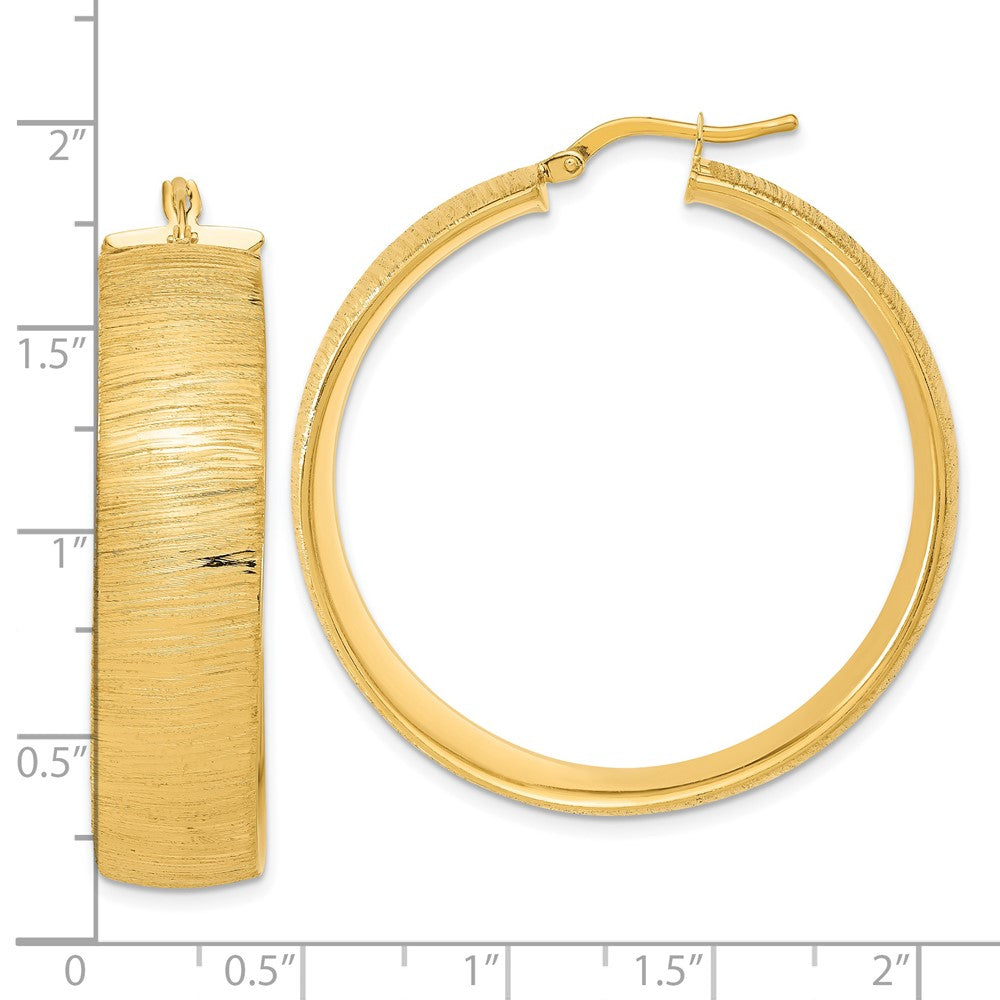 Bronze/yellow Bronze Poliert Satiniert & Strukturiert Rund Creolen